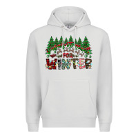 Dove Grey i was made for winter Premium Hoodie - CowhideDigitalArt