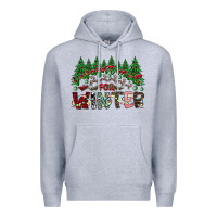 Heather Grey i was made for winter Premium Hoodie - CowhideDigitalArt