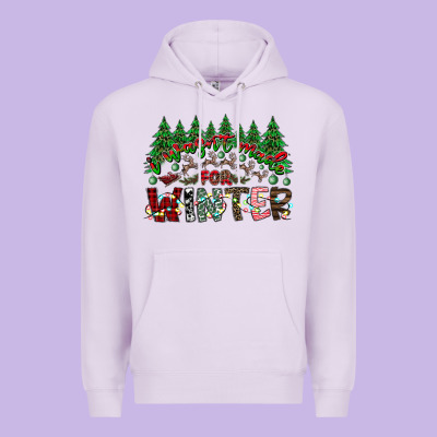 I Was Made For Winter Premium Hoodie Designed By Cowhidedigitalart