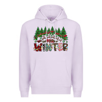Lilac i was made for winter Premium Hoodie - CowhideDigitalArt