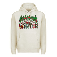 Oatmeal Heather i was made for winter Premium Hoodie - CowhideDigitalArt
