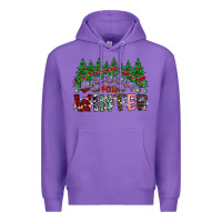 Purple i was made for winter Premium Hoodie - CowhideDigitalArt