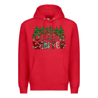 Red i was made for winter Premium Hoodie - CowhideDigitalArt