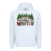 White i was made for winter Premium Hoodie - CowhideDigitalArt