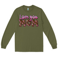 Army Green Love you mom Mother's Day Long Sleeve Tee - FaDigitalArtStudio