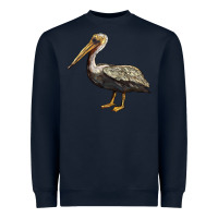 Navy louisiana state bird pelican Heavyweight Sweatshirt - BarkalooDesign