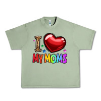 Oil Green i love my moms Urban Heavy Tee - OliviaCreatesArt