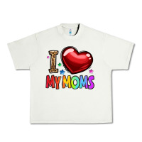Pistachio i love my moms Urban Heavy Tee - OliviaCreatesArt