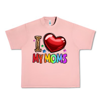 Salmon i love my moms Urban Heavy Tee - OliviaCreatesArt