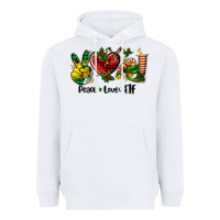 White peace love  elf Heavyweight Hoodie - AdoDesignShop
