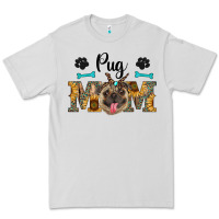 Dove Grey western pug mom Premium Tee - RanaPortraitStore