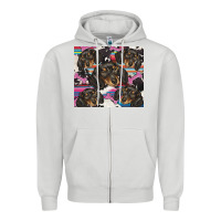 Dove Grey dachshund Zipper Hoodie - BarkalooDesign