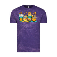 Cloud Purple honey bee coffee cups Vintage Tee - OliviaCreatesArt