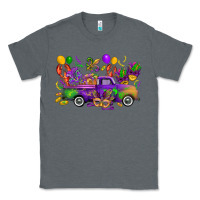 Charcoal Heather mardi gras truck Classic Tee - CowGirlArtShop