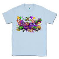 Dusty Blue mardi gras truck Classic Tee - CowGirlArtShop