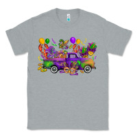 Heather Grey mardi gras truck Classic Tee - CowGirlArtShop