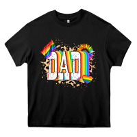 Black Dad Pride Heavy Core Tee - NancyCooperArtShop