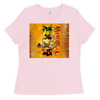 Bubblegum Pink black princess Ladies Tee - CowGirlArtShop