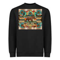 Black bear native animal  pelt  tumbler Heavyweight Sweatshirt - BarkalooDesign