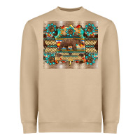 Bear Native Animal  Pelt  Tumbler Heavyweight Sweatshirt | Teevron