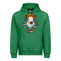 Emerald heifer cowhide aztec Urban Hoodie - JahusDesignShop