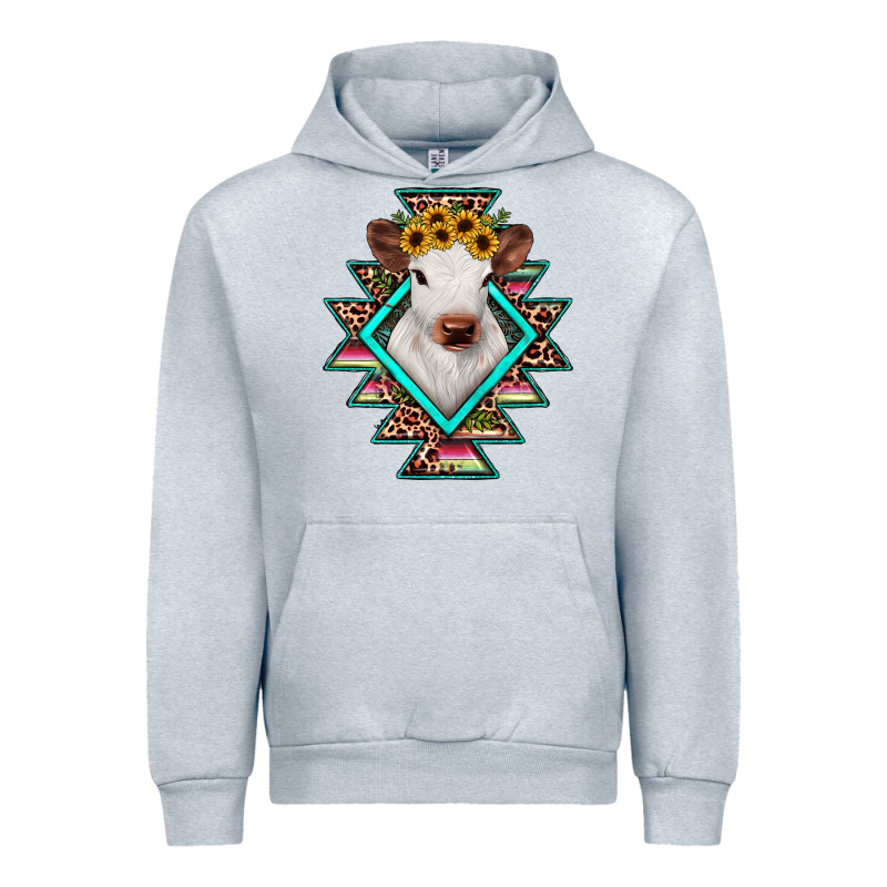 Heifer Cowhide Aztec Urban Hoodie by JahusDesignShop | Teevron
