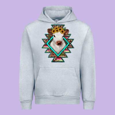 Heifer Cowhide Aztec Urban Hoodie Designed By Jahusdesignshop