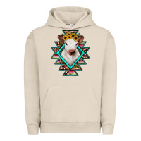 Pigment French Oak heifer cowhide aztec Urban Hoodie - JahusDesignShop