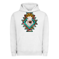 Pigment Lunar Rock heifer cowhide aztec Urban Hoodie - JahusDesignShop
