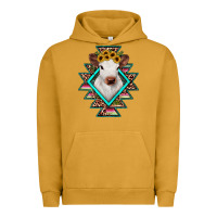 Pigment Peanut Butter heifer cowhide aztec Urban Hoodie - JahusDesignShop