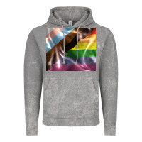 Cloud Rock Pride flag Vintage Hoodie - FaDigitalArtStudio