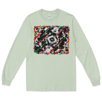 Matcha cowhide and serape background Long Sleeve Tee - RanaPortraitStore