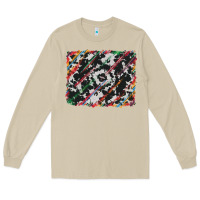 Mushroom cowhide and serape background Long Sleeve Tee - RanaPortraitStore