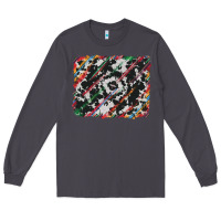 Smoke cowhide and serape background Long Sleeve Tee - RanaPortraitStore