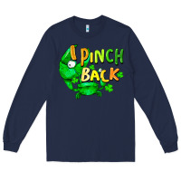 Navy I pinch back with crab st. patricks day Long Sleeve Tee - FaDigitalArtStudio