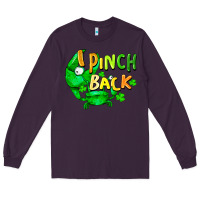 Plum I pinch back with crab st. patricks day Long Sleeve Tee - FaDigitalArtStudio
