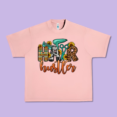 Hair Hustler Urban Heavy Tee Designed By Oliviacreatesart