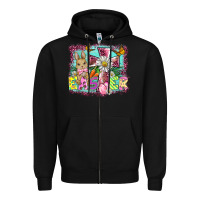 Black easter cross background Zipper Hoodie - BarkalooDesign