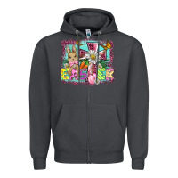 Smoke easter cross background Zipper Hoodie - BarkalooDesign