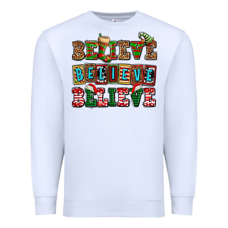 Believe Believe Believe Premium Sweatshirt by AdoDesignShop | Teevron