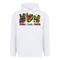 White peace love fiesta ado Heavyweight Hoodie - AdoDesignShop