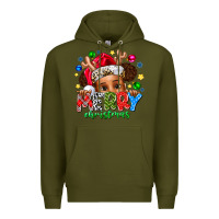 Army Green Merry Christmas Premium Hoodie - CowhideDigitalArt