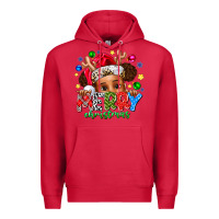 Cardinal Merry Christmas Premium Hoodie - CowhideDigitalArt