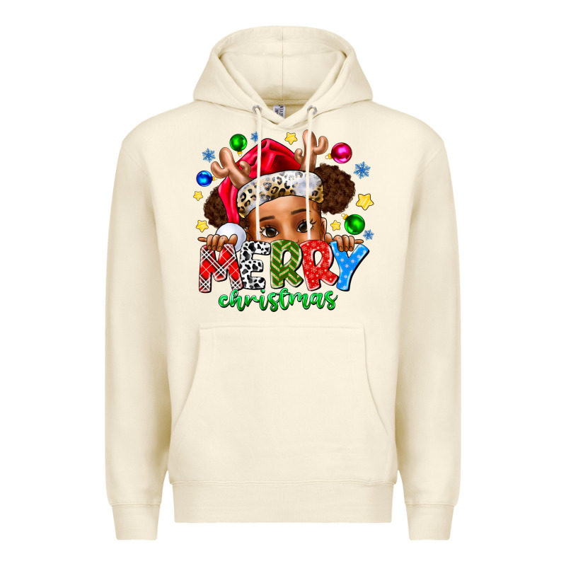 Merry Christmas Premium Hoodie by CowhideDigitalArt | Teevron