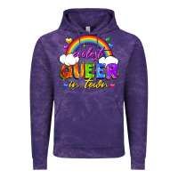 Cloud Purple Coolest queer in town Vintage Hoodie - FaDigitalArtStudio