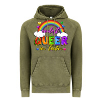Vintage Olive Coolest queer in town Vintage Hoodie - FaDigitalArtStudio