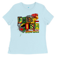 Baby Blue free ish since 1865 Ladies Tee - CowGirlArtShop