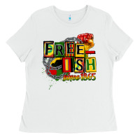 White free ish since 1865 Ladies Tee - CowGirlArtShop