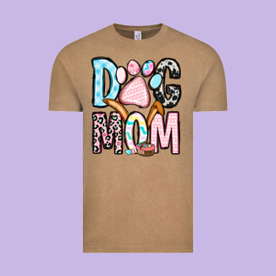 Easter Dog Mom Vintage Tee Designed By Oliviacreatesart