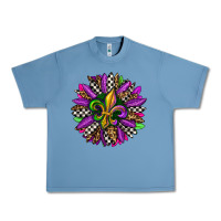 Pebble Blue mardi gras sunflower Urban Heavy Tee - OliviaCreatesArt